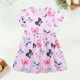 thumbnail image 2 of Rovga Girls Easter Dress 5-6 Years Sleeveless Dresses Crewneck Cartoon Prints Sundress Classic Playsuit Pink, 2 of 7