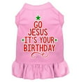 thumbnail image 1 of Go Jesus Screen Print Dog Dress Light Pink Xs (8), 1 of 2