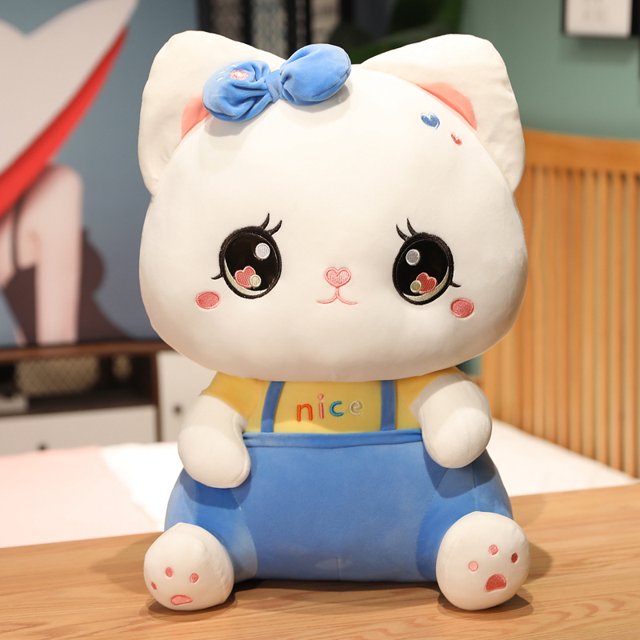 Nuevos juguetes Kawaii de peluche de gato para niñas, lindos animales de peluche, pareja de juguetes para gatos, regalos de Navidad para niños, decoración del hogar