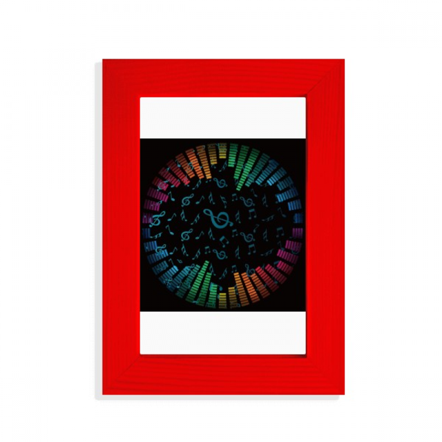 Rabow Rotatg Music Notes Black Picture Display Art Red Photo Frame