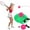 Hot Pink, variant on Pickleball Trainer With High-Elastic Plastic Ball Beginner Practice Training Base Solo Play Equipment