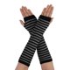 thumbnail image 1 of Guantes sin dedos de lana de invierno para mujer Inspire Chic, calentadores de brazos largos hasta el codo, disfraz, color negro, 1 of 6
