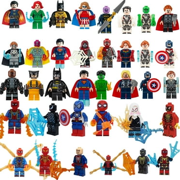 36Pcs Superheros figures Building Blocks Toys Set, 1.77 inch Action Figures Building Kits Best Gift for Boys Kids