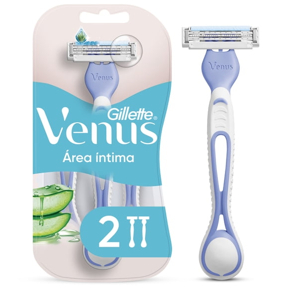 Rastrillo Desechable Gillette Venus Área Íntima para Depilación Íntima Mujer 2 Unidades