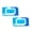 Blue*2PCS, variant on Fresh Feel Flushable Wet Wipes, Adult Wet Wipes, 3 Flip-Top Pack, 80 Wipes Per Pack