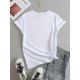 thumbnail image 2 of Women's Valentine's Day T-Shirt, "I Love You" Cat Graphic, Short Sleeve Crew Neck, Casual Knit Top,Camisetas para mujer, lindas camisetas con estampado gráfico, de manga corta, estilo casual, para ve, 2 of 7