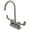 Brushed Nickel, variant on Kingston Brass KB491ADA Magellan 4" Centerset Bar Faucet Blade ADA Handle, Polished Chrome