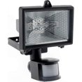 thumbnail image 1 of Black Halogen Floodlight with Motion Sensor: IP44 Rated Outdoor Security Lighting for Home and Yard, 1 of 1