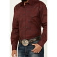 thumbnail image 3 of Panhandle Men's Rough Stock By Bandana Paisley Print Long Sleeve Snap Stretch Burgundy Large, 3 of 4