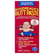 Boudreaux's Butt Paste Diaper Rash Ointment | Maximum Strength | 2 Oz