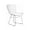 White, variant on Chrome Wire Chair