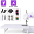 thumbnail image 5 of Purple Portable Sewing Machine with Foot Pedal-Dual Power Options, 5 of 5