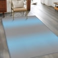 thumbnail image 3 of 3'x5' Area Rugs, Blue Ombre Indoor Outdoor Area Rug for Living Room Bedroom, Grey Modern Art Farmhouse Washable Bathroom Rugs Kitchen Floor Carpet Mats Home Decor Aesthetic, 3 of 8