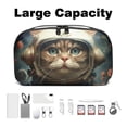 thumbnail image 3 of Cat Digital Bag with Oxford Fabric, Waterproof and Protective, 5.9x9.44x3.14 in, for Hard Drive Bags, Storage Box, Cord Travel Organizer, Cable Organizer Bag, 3 of 6