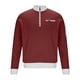 thumbnail image 3 of Ceisia Mens Long Sleeve Quarter Zip Pullover Sweater Waffle Knit Mock Neck with Pockets Wine L Gift, 3 of 8