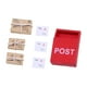 thumbnail image 2 of Simulación 7 Piezas 1/12 Casa de Muñecas Miniatura Mini Buzón Paquete Tarjetas Adornos Juego de Rol Muebles Accesorio Delicado DIY Duradero Realista CUTICAT Buzón de casa de muñecas, 2 of 7