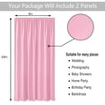 thumbnail image 5 of Clearance! Hiasan Backdrop for Party Decoration [2P], Prom Graduation, Rod Pocket High Density Polyester Photo Background, 5ft x 10ft, Pink, 5 of 9