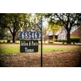 thumbnail image 2 of Address America USA Handcrafted, Double-Sided Reflective Boardwalk Address Sign With Large Name Rider - 47" Pole, 2 of 7