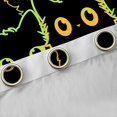 thumbnail image 4 of jejeloiu Cartoon Cat Blackout Curtains Set of 2 (52x84 Each),Neon Stripe Kitten Window Curtains,Colorful Ombre Curtains and Drapes For Girls Boys,Super Cozy Room Decor, 4 of 6