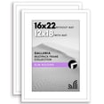 thumbnail image 1 of Americanflat 16x22 Picture Frame with Polished Plexiglass - Set of 2 - Use as 12x18 Frame with Mat or 16x22 Frame Without Mat - Galleria Collection - Gallery Wall Frame Set for Wall Dis, 1 of 8