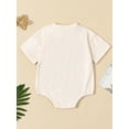 thumbnail image 3 of JYYYBF Infant Baby Summer Romper Letter Print Round Neck Short Sleeve Bodysuit for Boys Girls, 3 of 7