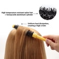 thumbnail image 2 of pitrice Fluffy Styling Comb Three Piece Portable Root Comb Curly Hair Comb Set For At Home Or On The Travel Curly Pink) pink, 2 of 6