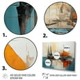 thumbnail image 3 of Designart "Celestial Beauty Yellow and Blue Galaxy" Figurative Wall Art - Glam Yellow Eye Bedroom Canvas Wall Art, 3 of 4