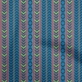 thumbnail image 1 of oneOone Cotton Cambric Medium Blue Fabric Geometric Sewing Craft Projects Fabric Prints By Yard 42 Inch Wide, 1 of 4