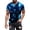 v#140Blue600, variant on Rggeeun Men'S T-Shirt Gradient Tie Dye Style Pattern Breathable Loose Fit Short Sleeve Crew Neck Knit For Baseball Sports Trendy Tee,Army Green,L