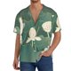 thumbnail image 1 of Fotbe Lotus Golden Line Camisa Estampada de Manga Corta para Hombre, Casual de Verano, Estilo Playero, Sin Arrugas-XX-Large, 1 of 5