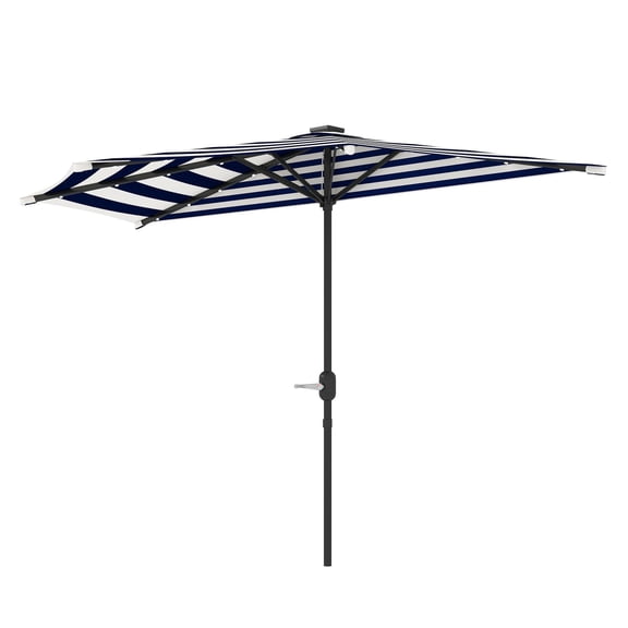 Patio Umbrella, UPF 30 Outdoor Market Umbrella, 8 Ribs Vented Tiltable