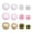 A004- Pink White Gold, variant on Paper Lanterns and Pom Poms Decoration Set, 3 Large + 3 Small Paper Lanterns, 6 Large + 6 Small Paper Pom Poms in Red White Gray, for Home Party Wedding Birthday Decor - Includes Assorted Sizes Paper
