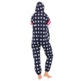 thumbnail image 5 of Women's Fleece Non-Footed One Piece Pajamas Sleepwear Adult Pajamas Ladies Union Bodysuit, 5 of 7