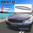 thumbnail image 2 of Ikon Motorsports Front Upper Grille Fits 2007-2008 Infiniti G35& 2009 G37 Sedan, Honeycomb Style Gloss Black ABS, 2 of 9