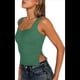 thumbnail image 2 of Tops Cortos para Salir de Mujer, Camisetas Sin Espalda, Ropa Básica de Verano Y2K para Adolescentes, Ropa , Verde XS, 2 of 7
