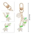 thumbnail image 2 of Unique Bargains 1 Pc Handbag Charms Keychains Durable Flower Bag Accessories White, 2 of 5