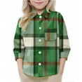thumbnail image 6 of YUNAFFT Boys & Girls Checkered Shirt Stylish Cute Casual Long Sleeve School Uniform Shirt with Functional Pockets Preppy Trendy, 6 of 9