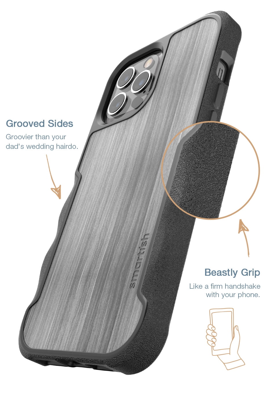 Smartish iPhone 12 Pro Max Armor Case - Gripzilla [Rugged + Protective] Slim Tough Grip Cover - {Chef's Special}