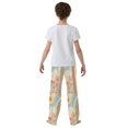 thumbnail image 4 of FORMRS Boys Pajama Pants with Pockets Size 13-14Y Kids Lounge Sleep Bottoms, Beige Rainbow Clouds, 4 of 8