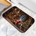 thumbnail image 6 of 1pc Santa Claus in a Cozy Absorbent Non-Slip Bathroom Thickened Flannel Rug Decor,Soft,Quick Drying,Suitable For Indoor/outdoor Use,Bathrooms,Bedrooms,Kitchens,Terrace,Laundry Rooms,16"x24", 6 of 9