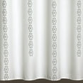 thumbnail image 3 of Blue Stripe Medallion Shower Curtain-Fabric Mandala Bohemian Damask Print Design, x 72, 72" x 72", 3 of 4