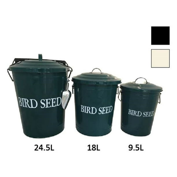 Home Bazaar 3 Piece Beige Bird Seed Containers