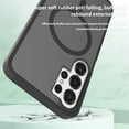 thumbnail image 7 of for Samsung Galaxy S24 Ultra Case: Magnetic Translucent Matte Shockproof Slim Compatible with MagSafe - Military Grade Drop Proof Hard Back Anti-Fingerprint Protective Cell Phone Cover,Darkpurple, 7 of 7
