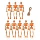 thumbnail image 5 of 8 minifiguras de esqueletos para Halloween, figuras coleccionables de Halloween, 14 cm, manualidades colgantes para fiestas, decoración de Halloween e Naranja, 5 of 8