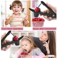 thumbnail image 2 of Cherry Pitter Tool, Olive Pitter Tool, Cherry Pitter Remover Stoner Corer Tool with Space-Saving Lock Design Cherry Pitter Suitable for Make Fresh Cherry Dishes, 2 of 5