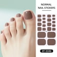 thumbnail image 3 of Buy 2 Get 1 Free - Solid Pink Toe Nail Stickers, Full Wrap Glossy Nail Polish Strips, Waterproof Self-Adhesive Toenail Decals for Women & Girls, Salon Quality Classic Pedicure Nail Art, 3 of 10