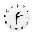 thumbnail image 2 of Reloj pared silencioso, minimalista, creativo, estético, decorativo, ideal para sala estar, estudio, habitación infantil, guardería y decoración Yoga, 2 of 8