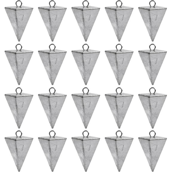 OROOTL Pyramid Sinkers Fishing Weights Saltwater Bullet Fishing Weights Sinkers for Surf Fishing 1oz-8oz Fishing Sinkers Fish Weight Ocean Saltwater Surf Fishing Gear Tackle
