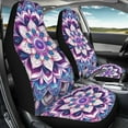 thumbnail image 3 of Binienty Boho Mandala Flower Auto Seat Cover Set of 2 Breathable Soft Car Seat Covers Protectors Auto Accessories Carseat for Front Seats Cushion Pad Mat Fit for Most Truck, Van, and SUV, 3 of 8
