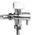 thumbnail image 1 of Adaptador en T GenieBidet Hybrid LEAK-STOP de latón de 3 vías para bidé, 1 of 7